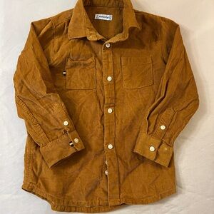 Mayoral Kids Button Down Shirt in Rich Brown